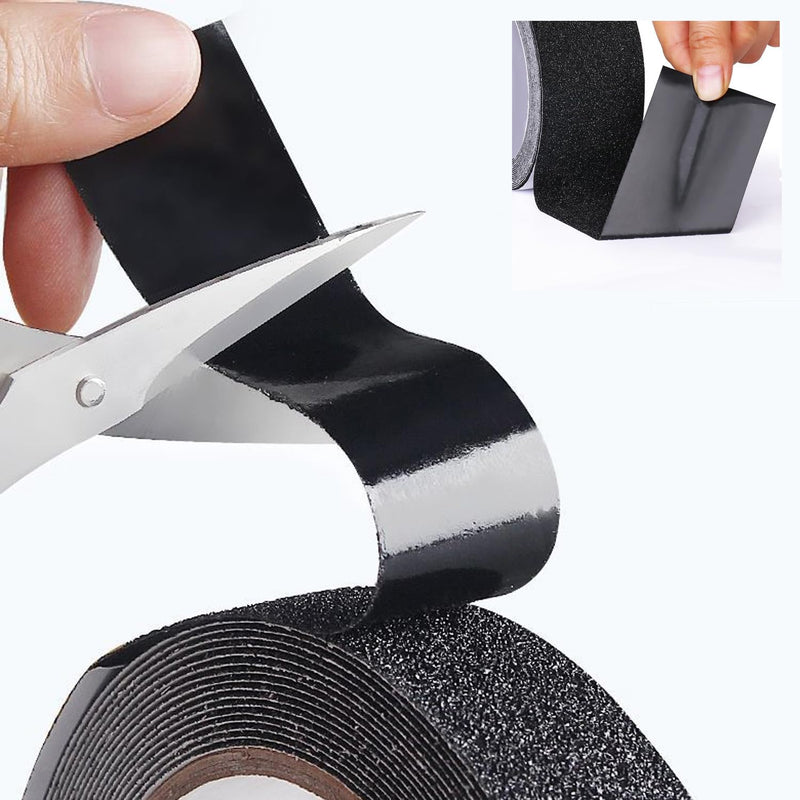 Anti Slip Traction Tape, Non-Slip Grip Adhesive Tape to Indoor or Outdoor Stair, Tubs, Boats, Safety Grip Tape Non Skid Roll for Stair Steps (#11Black, 2 Inch x 35 Feet) #11Black
