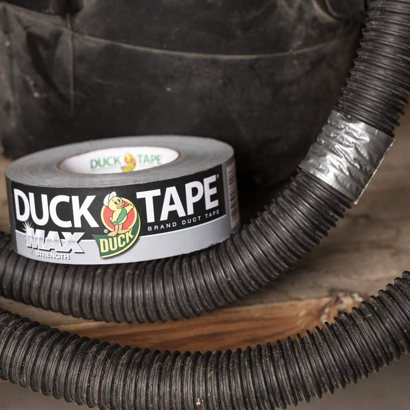 Duck Brand Max Strength Duct Tape - 1 Roll - Heavy Duty Hold - 1.88 Inch x 45 Yards - Silver (240201) 1.88 in x 1620 in (Pack of 1)