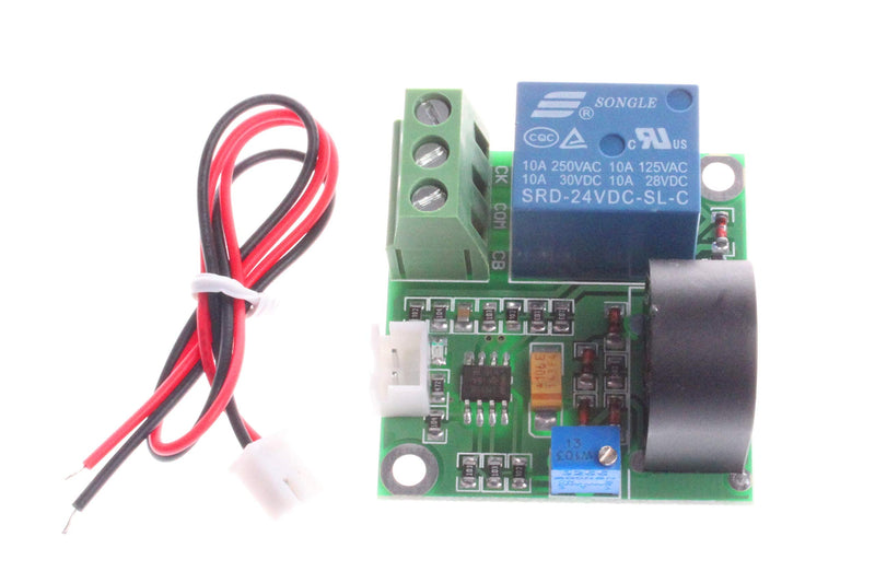 [Australia - AusPower] - NOYITO 0-5A AC Current Detection Sensor Module Switch Output (DC 12V, Green) DC 12V 