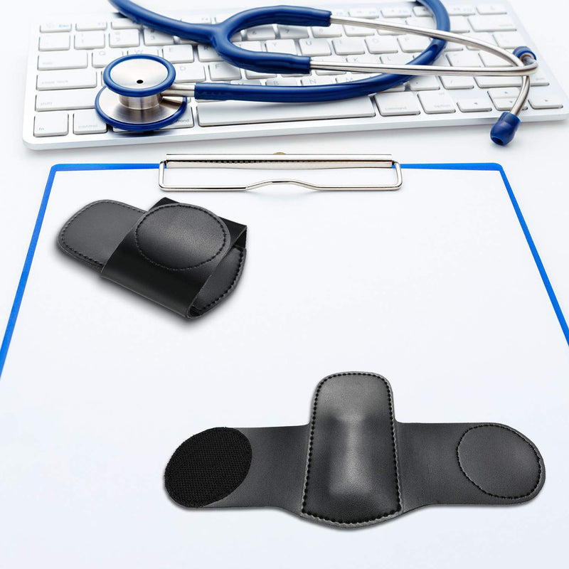 [Australia - AusPower] - Artificial Leather Stethoscope Holder Handmade Stethoscope Hip Holder with Clip to Protect from Neck Carrying or Loss for Holding Your Stethoscope (1) 1 