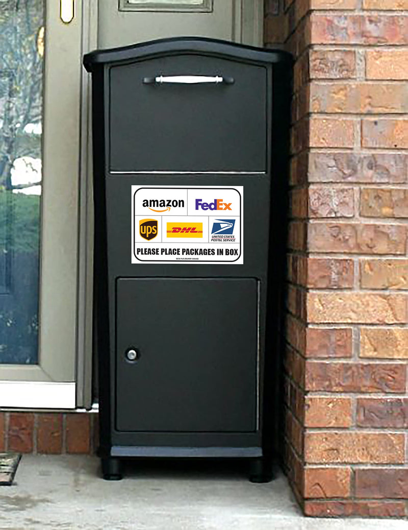 [Australia - AusPower] - Package Delivery Signs (02 pack) Package Delivery Stickers size 10 x 7 Inches Over Lamination Delivery Signs for Packages 