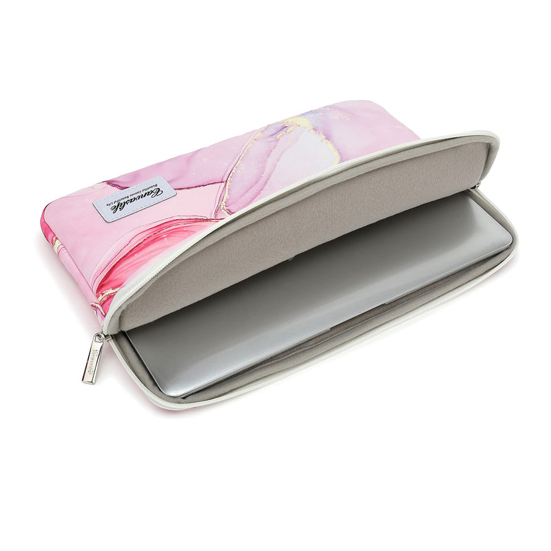 [Australia - AusPower] - Pink marble Patten Laptop Sleeve 14 inch 14.0 inch Laptop case Bag 14 inch / 14.0 inch Pink Marble 