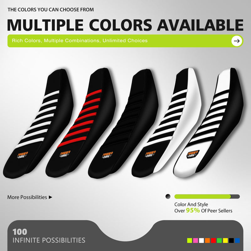 [Australia - AusPower] - Dirt Bike Seat Cover for Surron SUR Ron Ultra Bee, Non-Slip Motorcycle Electric Bike Seat Protector (Black-White) Black-White 