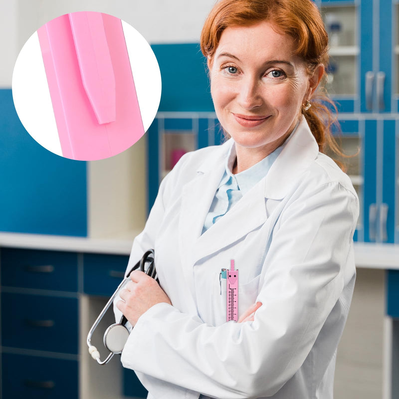 [Australia - AusPower] - EKG Calipers Electrocardiogram Caliper ECG Calipers Measuring Tool with Ruler Electrocardiogram Drafting Divider for Doctors, Nurses, Medical Student (1 Pack, Pink) 