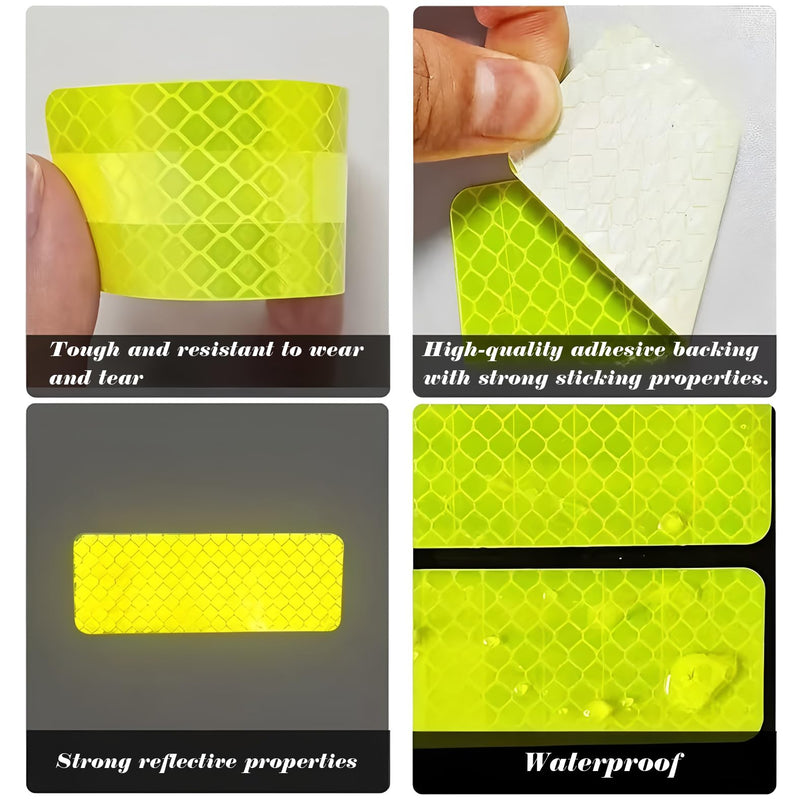 30 Pcs Reflective Stickers, Waterproof Reflective Tape Safety Reflective Tape, Warning Stickers for Vehicle/Bicycle/Motorcycle/Outdoor Enthusiasts
