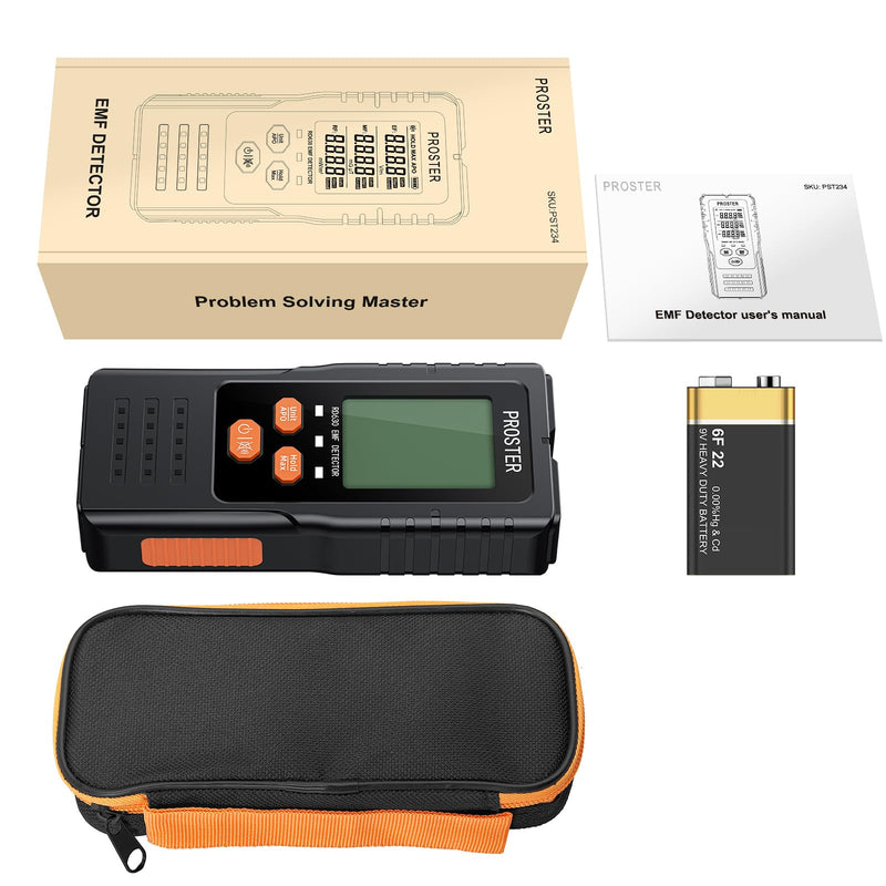 [Australia - AusPower] - Proster EMF Meter, 3in1 Digital Electromagnetic Field Radiation Detector for EF RF MF,5G Cell Tower, WiFi Signal Detector, for Home&Office EMF Inspections, and Ghost Hunting 