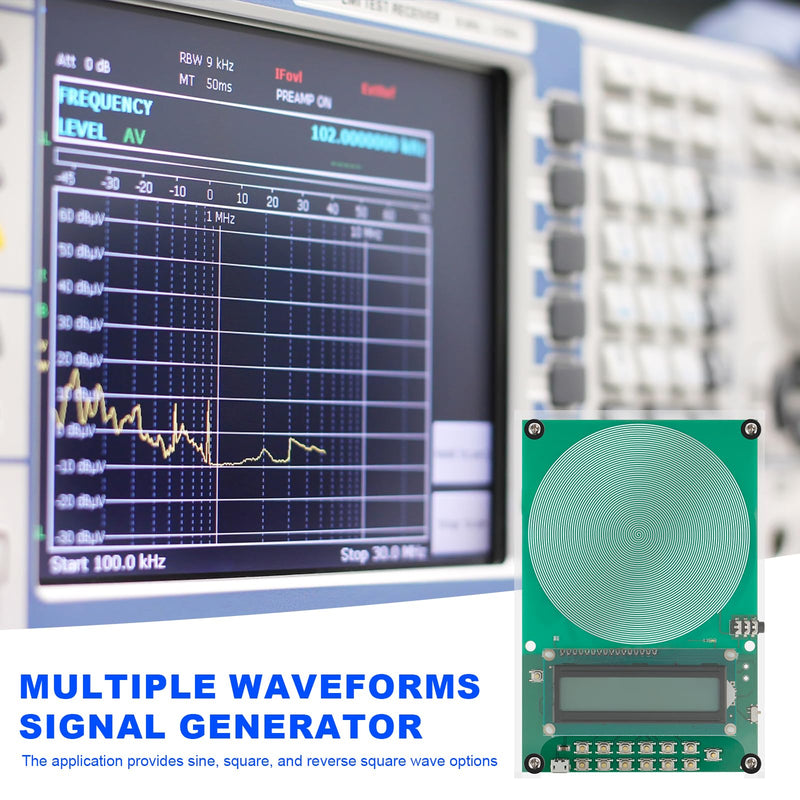 [Australia - AusPower] - 7.83 Hz Schumann Resonance Generator 0.1 ~ 30,000 Hz Schumann Resonance Sine Wave Generator USB 15 x 10 x 1.5 cm Pulse Generator Frequency Generator Healing Schumann Frequency Generator for Bedroom 