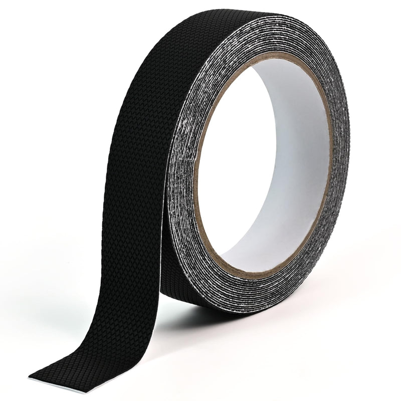 1 in X 20 Ft Rubber Grip Tape for Handles - Non-abrasive Anti Slip Tape with Strong Adhesive, Waterproof, Heat Resistant, And Comfortable Cushion Grip, Perfect for Handlebars or Slippery Surfaces