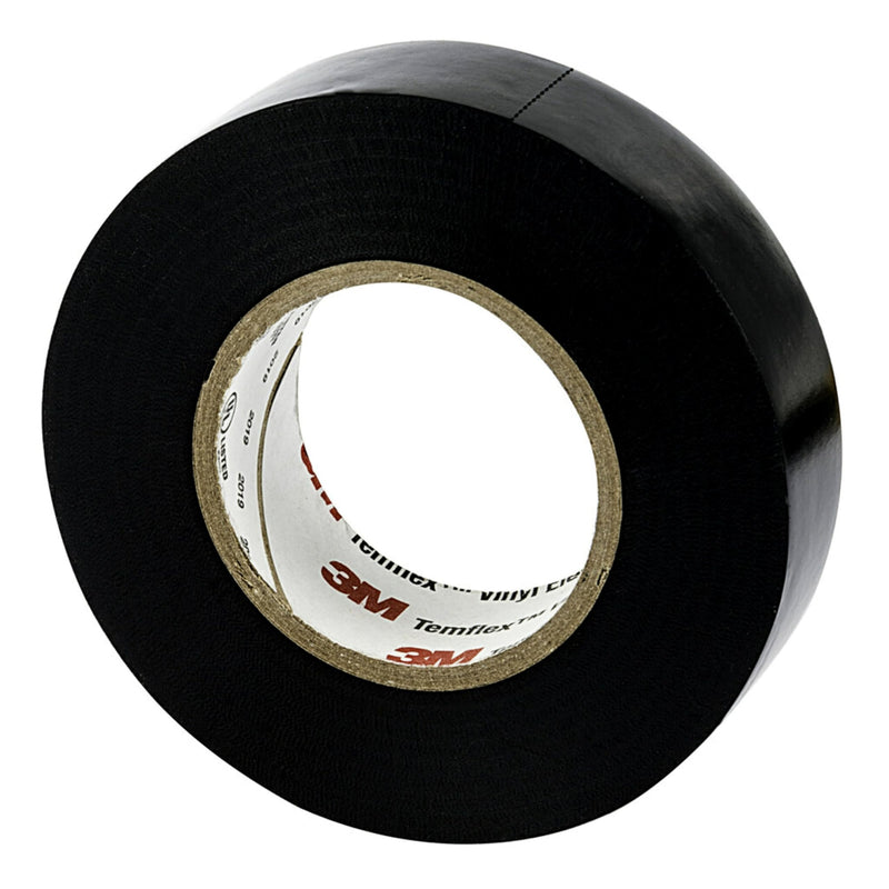 3M Temflex General-Purpose Vinyl Electrical Tape (1700), 3/4 in. x 60 ft., 7 Mil, Black, 3 Rolls 3/4 in x 60 ft (3 Rolls)