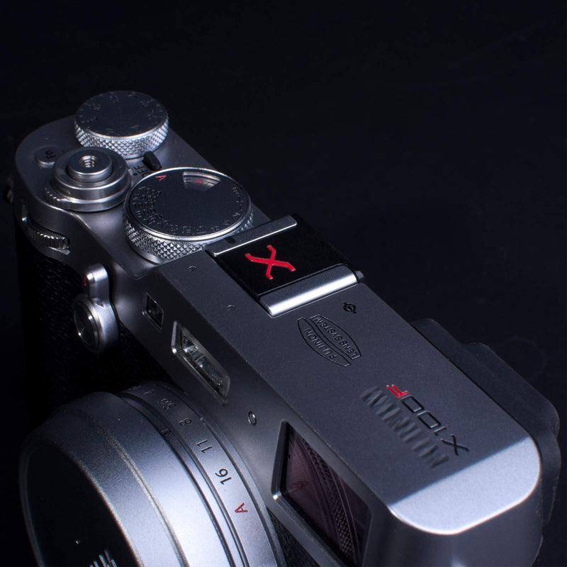 [Australia - AusPower] - Camera Hot Shoe Cover Protector Cap Compatible with Fujifilm X-S10 XH1 XPro3 XPro2 XT4 XT3 XT2 XT30 XT20 XE3 XE2S XT200 XT100 X100V X100F X101T Cameras(BRX) Black Red 