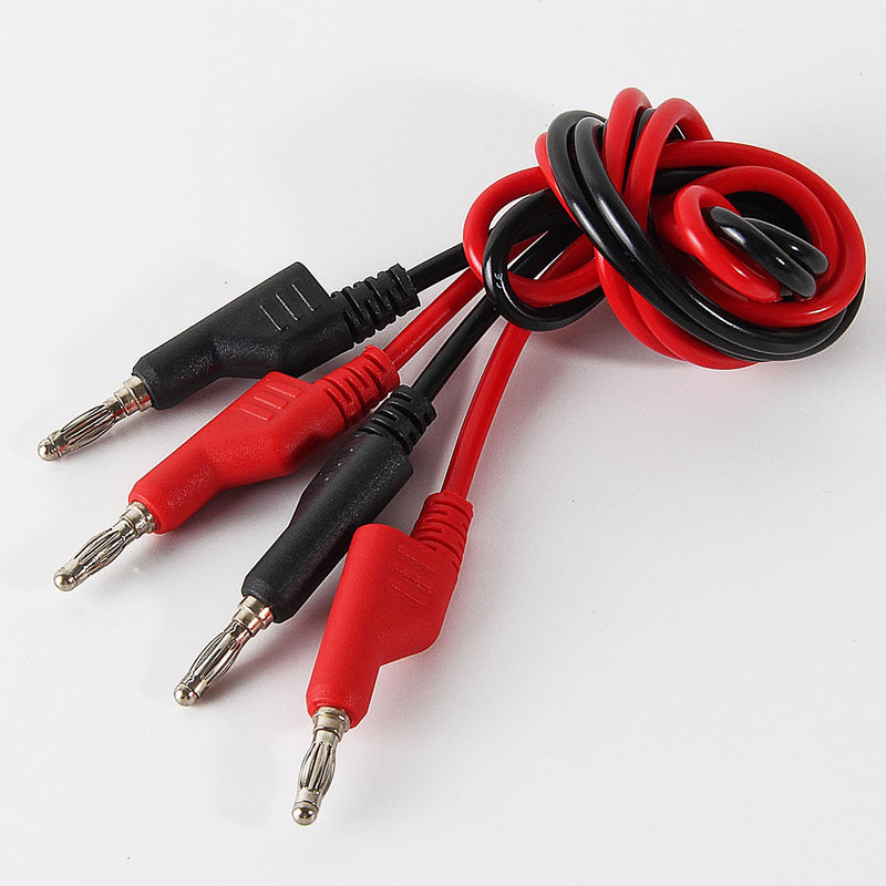 [Australia - AusPower] - UMLIFE 8PCS Dual-Ended Banana Plug Test Leads, 1000V 15A 3.5ft/1M Multimeter Electrical 4mm Banana-Plug, Flexible Copper Banana Cable, for Electrical Test Wires 