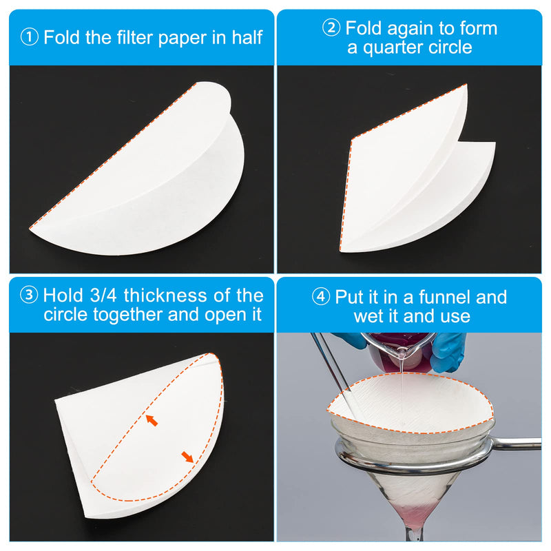 [Australia - AusPower] - PATIKIL Pack of 300 7 cm Quality Filter Paper Circles Slow Speed Round Laboratory Filter Paper Chemical Industrial Oil Test Funnel Filter Paper 7cm 