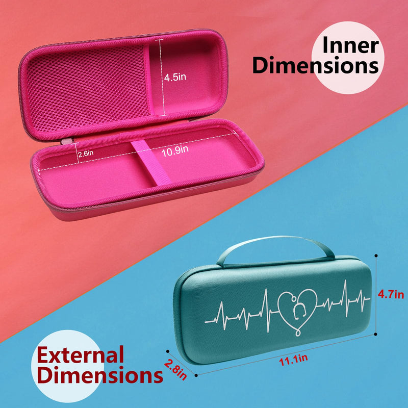 [Australia - AusPower] - LTGEM Stethoscope Case for 3M Littmann Cardiology III,II,IV,3M Littmann Master Cardiology/MDF MDOne Stainless Steel Stethoscope Nurse Accessories and Medical Equipment (Purple Outside+Purple Inside) Purple Outside+Purple Inside 