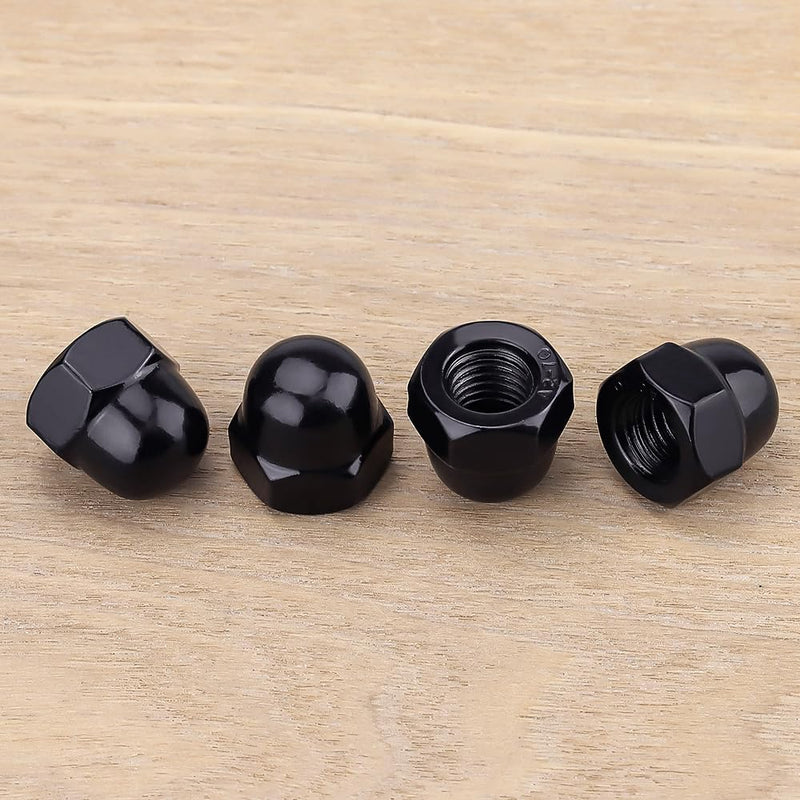 [Australia - AusPower] - M8-1.25 Hex Head Acorn Cap Nuts, 304 Stainless Steel 18-8 Hexagon Head Acorn Dome Cap Nuts, Black Oxide Finish, Hex Drive, 10 PCS M8-1.25 