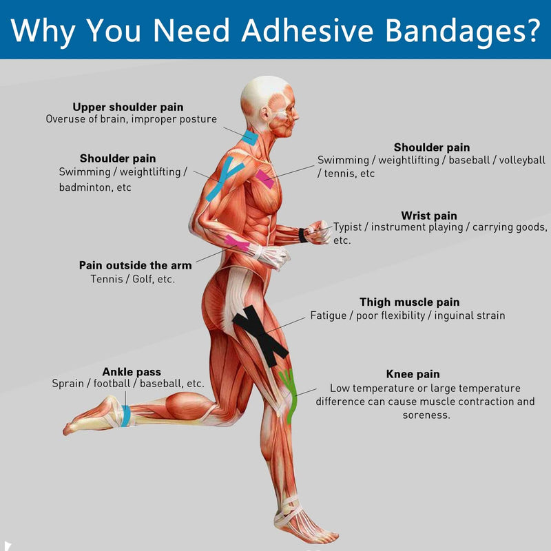[Australia - AusPower] - Self Adhesive Wrap Cohesive Wrap Bandages 6 Count 3" x 5 Yards, Medical Tape, Adhesive Flexible Breathable First Aid Non Woven Rolls, Stretch Athletic, Ankle Sprains & Swelling, Sport Beige 6 Count (Pack of 1) 