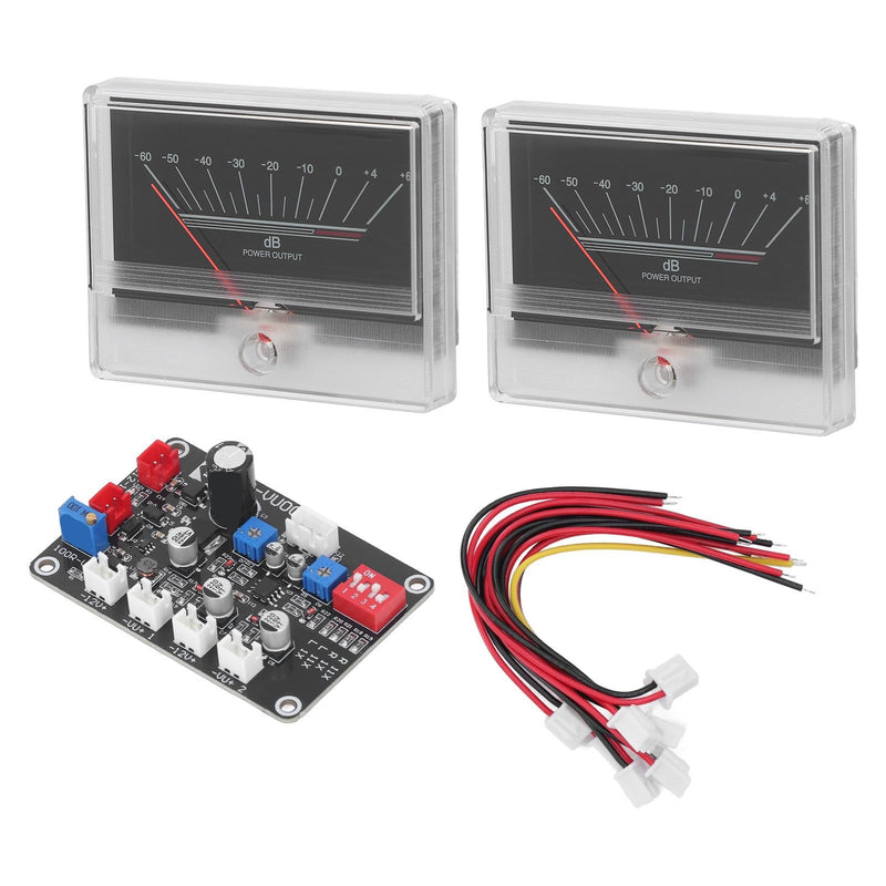 [Australia - AusPower] - DIY Power Amplifier VU Meter with Driver Board Kit, Backlit Audio Level Indicator for Home Car, White 960uA Maximum Current Sensitivity 