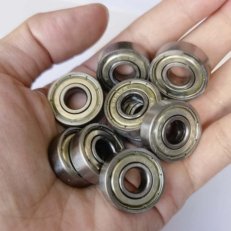 [Australia - AusPower] - 24 PCS 608-ZZ Ball Bearing - Double Metal Sealed Shielded Miniature Deep Groove Bearings for Furniture Wheel,Skateboards, Inline Skates, Scooters, Roller Blade Skates (8mm x 22mm x 7mm) 24 