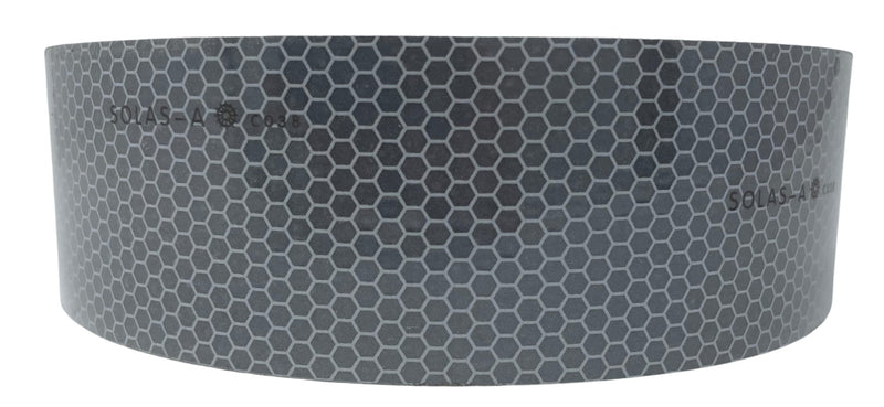 SOLAS Grade Marine Reflective Tape Conspicuity Safety Warning Silvery White Waterproof Ultra Reflective Glass Bead Honeycomb Technology Boats Rafts, Life Jacket, Motorcycles, Trailers (2IN X 30FT) 2IN X 30FT