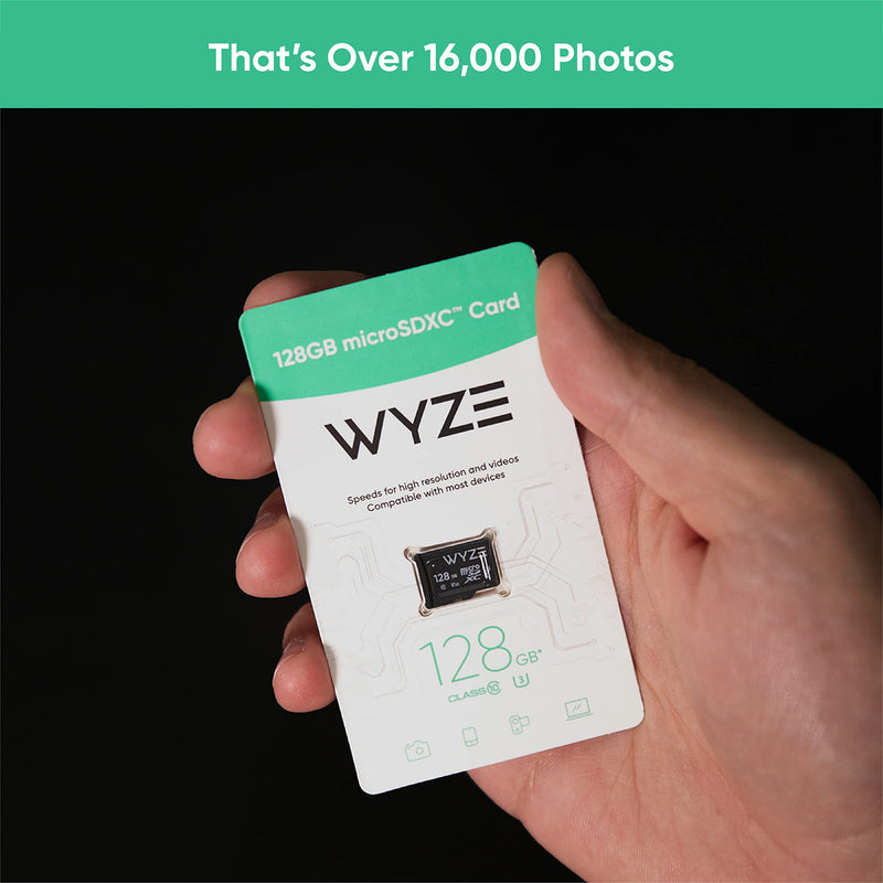 [Australia - AusPower] - Wyze Expandable Storage 128GB MicroSDXC Card Class 10, Black SD Card 