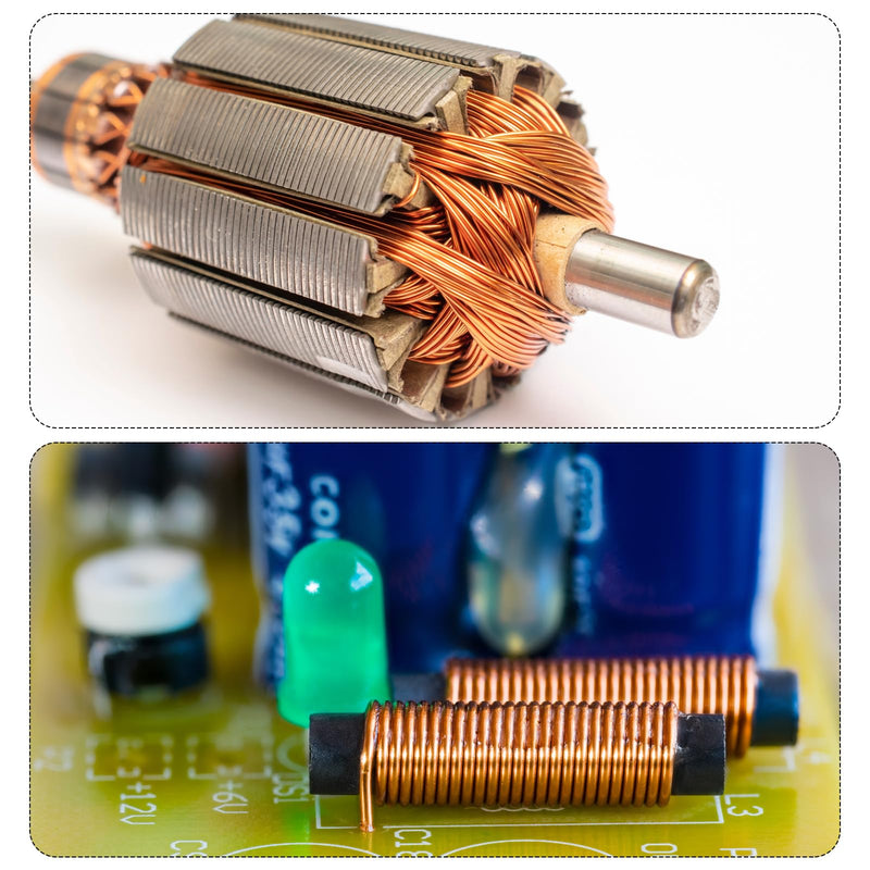 [Australia - AusPower] - MECCANIXITY 1.5mm Magnet Wire 20ft Enameled Copper Wire Enameled Magnet Winding Wire Coil 100g 155C for Transformers Inductors 