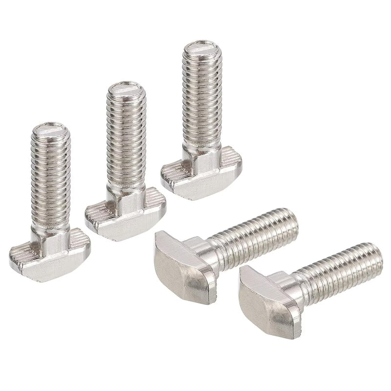 [Australia - AusPower] - M8 x 25mm Metric Thread T Slot,Drop-in Stud Sliding T-Bolt,Hammer Head Bolt,T Screw Stud for 3030 Series Standard 8mm T-Slot Aluminum Extrusion Profile,Carbon Steel Nickel Plated (30-Series,30 Pcs) 30-M8x25mm?30 Pcs? 