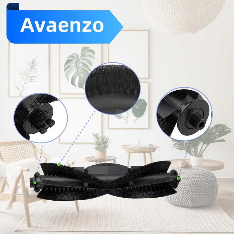 Replacement Parts Compatible with Tikom L9000, L8000, Lubluelu SL60D, SG60, SL61, Airzeen Q6 SE, HONITURE Q6 SE, and Laresar L6 Nex Robot Vacuums,Brush,Filter,Mop Pad