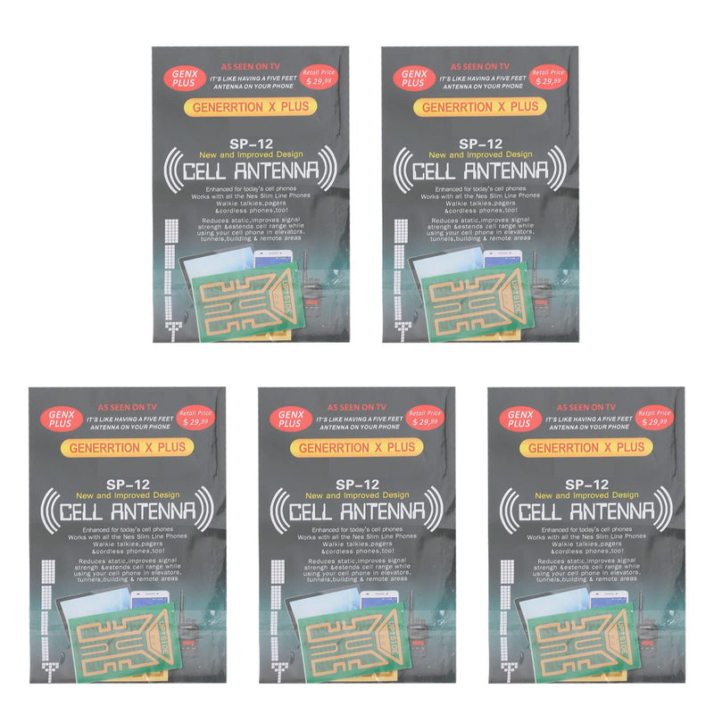 [Australia - AusPower] - PUSOKEI 5Pcs Phone Signal Stickers,Mobile Phone Signal Enhancement Stickers,Signal Antenna Booster Stickers,Improve Signal in Elevators/Mountaineering/Tunnels,Support Two‑Way Radios,Buzzers 