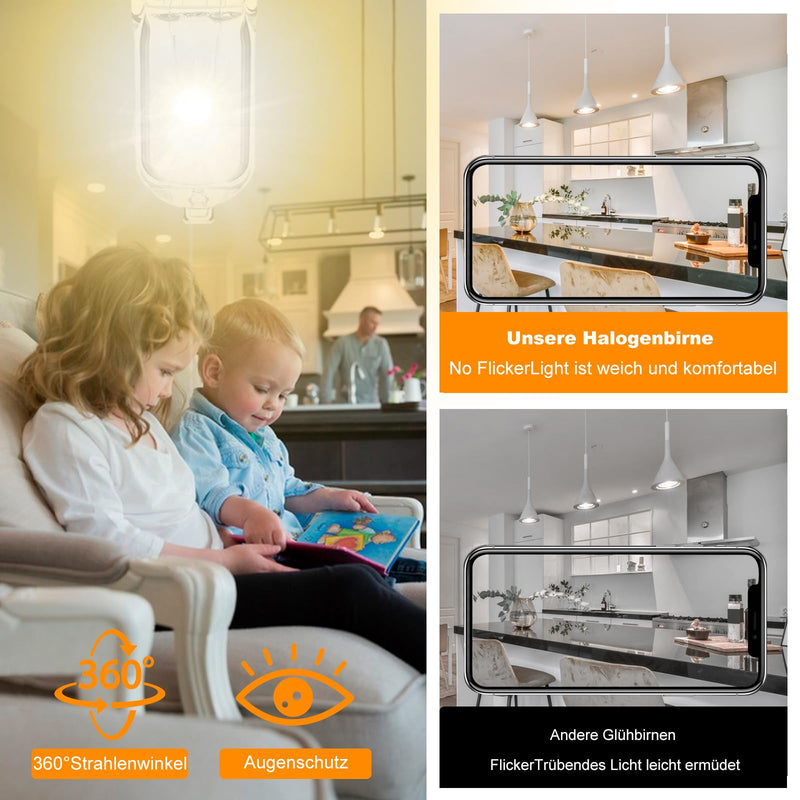 [Australia - AusPower] - Jaenmsa G9 Halogen Bulbs, Pack of 12, G9 40 W, 230 V, Dimmable Halogen Bulbs, Non-Flicker Capsule Bulbs, Warm White Lamps 2700 K for Oven Lamp, Ceiling Lights, Candlesticks 40W-12 Piece 