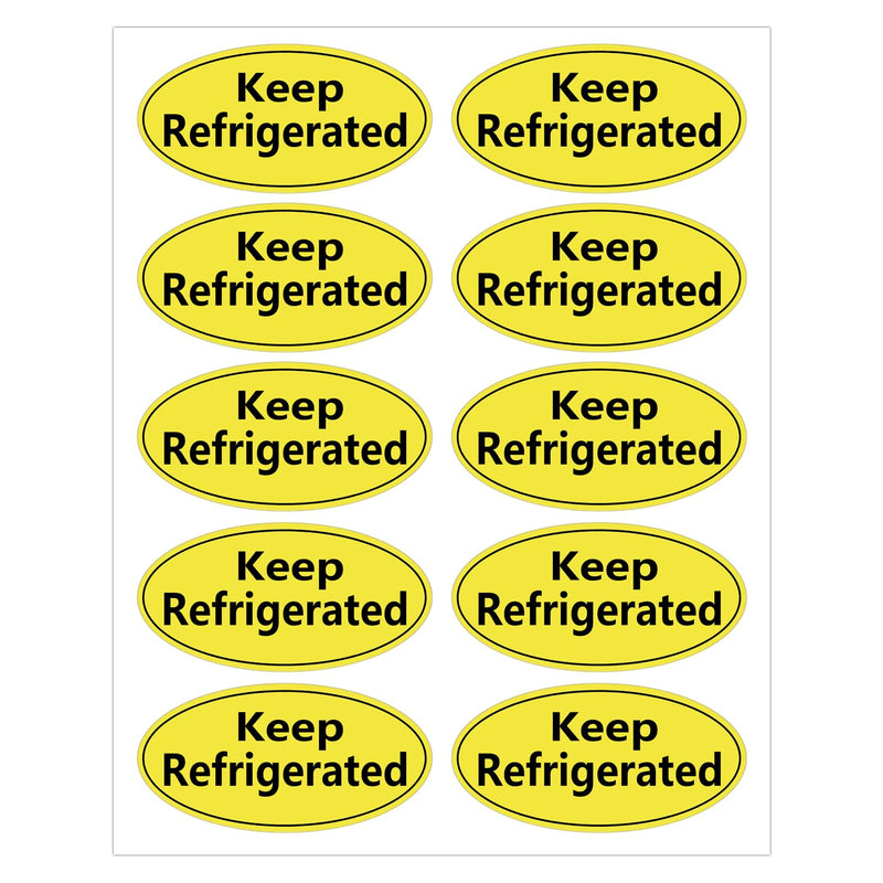 Keep Refrigerated Stickers,1x2 inch Waterproof Keep Cold Food Packaging Warning Labels for Pharmacy, Drug Stores, Warning Labels, and Health clinics （500 Pcs）