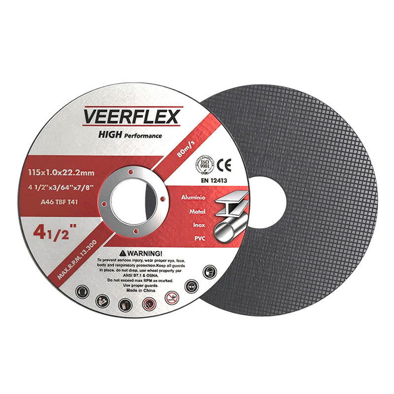 Set of 4 Cutting Discs 115 x 1 x 22.2 mm, Angle Grinder Discs 115 Set for Cutting Metal, Stone, Wood, Ceramic, Tile