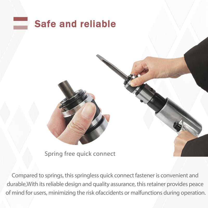 [Australia - AusPower] - Quick Change Chisel Retainer for CP7110 Air Hammer，Air Hammer Quick Change Retainer Fits Ingersoll Rand，for Most Air Shovels, Hammers And Other Tools 