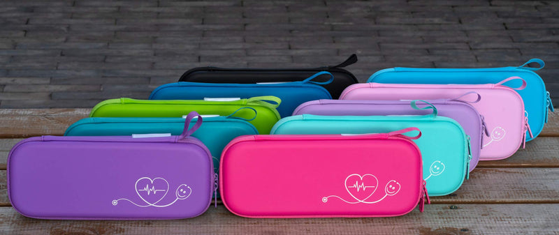 [Australia - AusPower] - ButterFox Premium Stethoscope Case with Divider and ID Slot for 3M Littmann Classic III, Cardiology IV Diagnostic and More Stethoscopes with Pocket for Nurse Accessories (Purple) Purple 