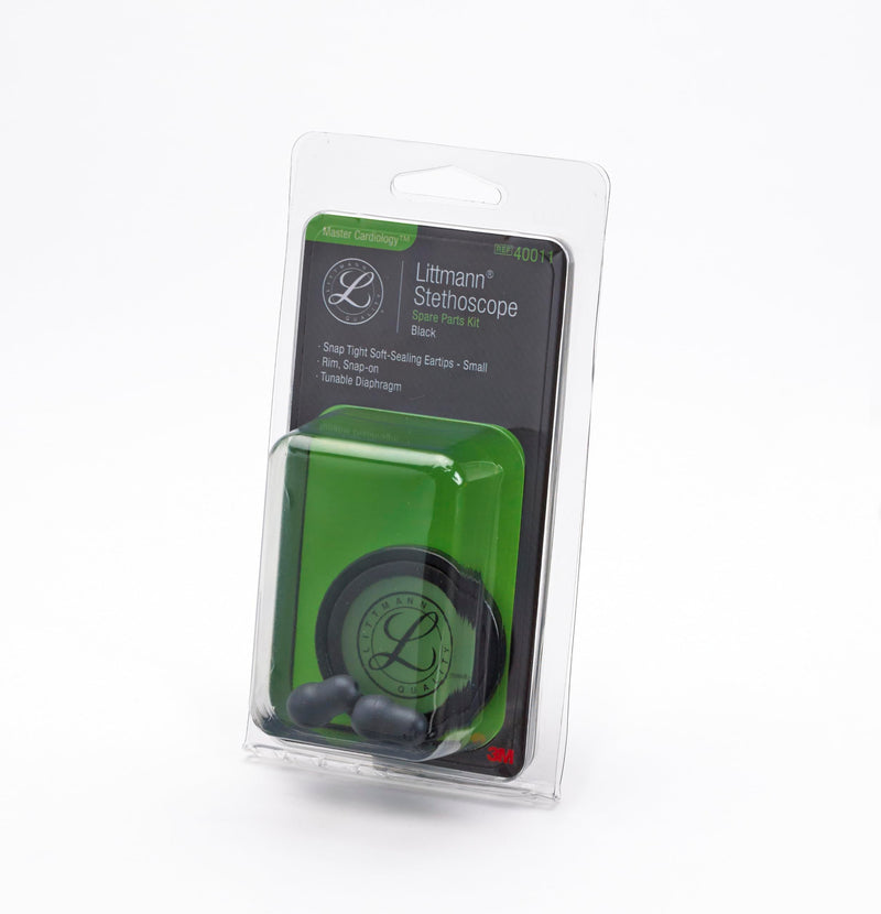 [Australia - AusPower] - 3M™ Littmann® Stethoscope Spare Parts Kit, Master Cardiology™, Black, 40011 