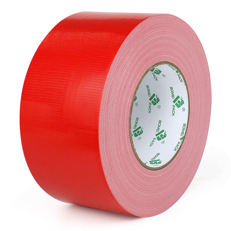 BOMEI PACK Duct Tape red Industrial Grade 2.36 inches x 60 Yards (179 ft), 9 Mil Heavy-Duty, Waterproof, UV Resistant for Crafts & Home Improvement