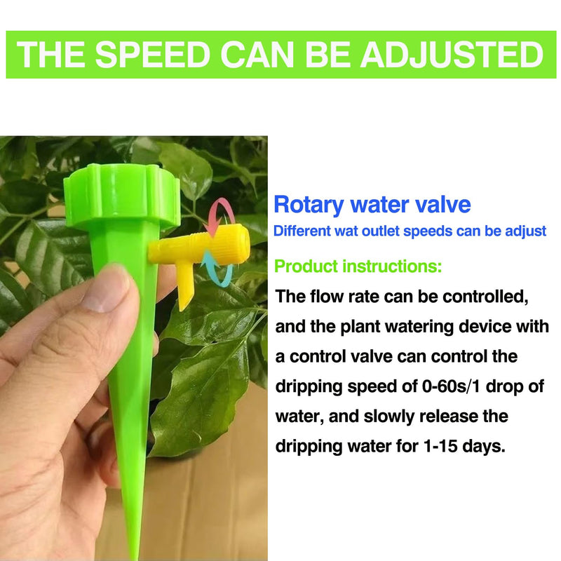 [Australia - AusPower] - 20 Pack Self Watering Spikes for Plant,Indoor & Outdoor Automatic Plants Waterer,Plug-in Device with Adjustable Valve Switch, Self Watering Planter Insert (10 Blue+10 Green) 10 blue+10 green 