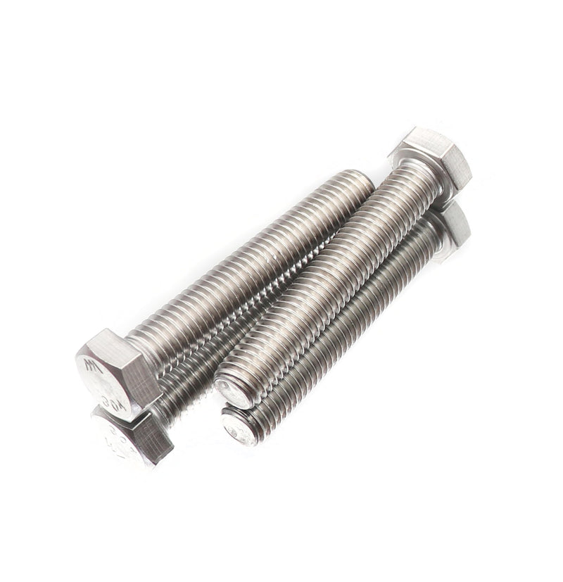 [Australia - AusPower] - 10pcs 1/4-20 x 1-1/2" Hex Head Bolts Screws, Full Thread, Plain Finish, F593C 18-8 304 Stainless Steel 1/4“-20 x 1-1/2" 10pcs 