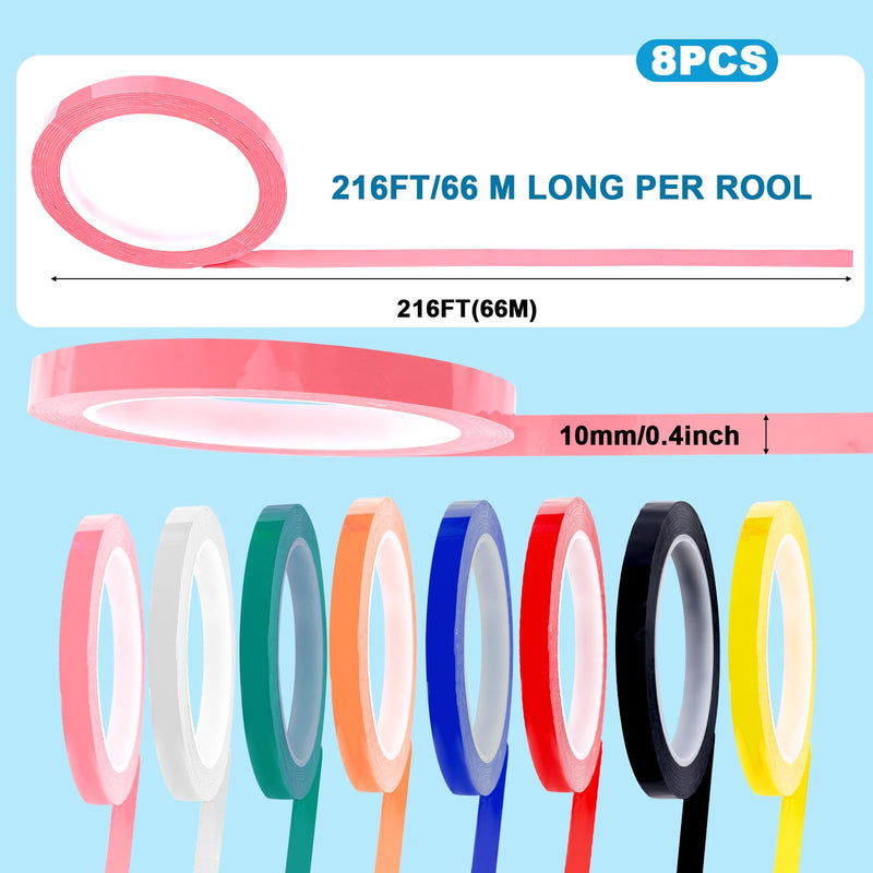 [Australia - AusPower] - 8 Rolls Autoclave Tape-Sterilization Tape, 0.4 Inch Width 216 Feet Length Surgical Dental Tape Instruments Identification Dental Tape for Autoclavable 270 Fahrenheit Steam 