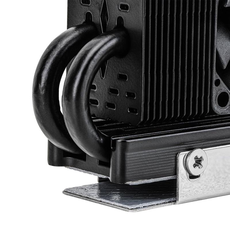Thermalright HR10 2280 PRO Black SSD Heatsink, Double Sided Heatsink, with Small and Fast PWM Fan, Thermal Silicone Pad for 2280 SSD PC and Computer, Desktop High Performance SSD Cooler
