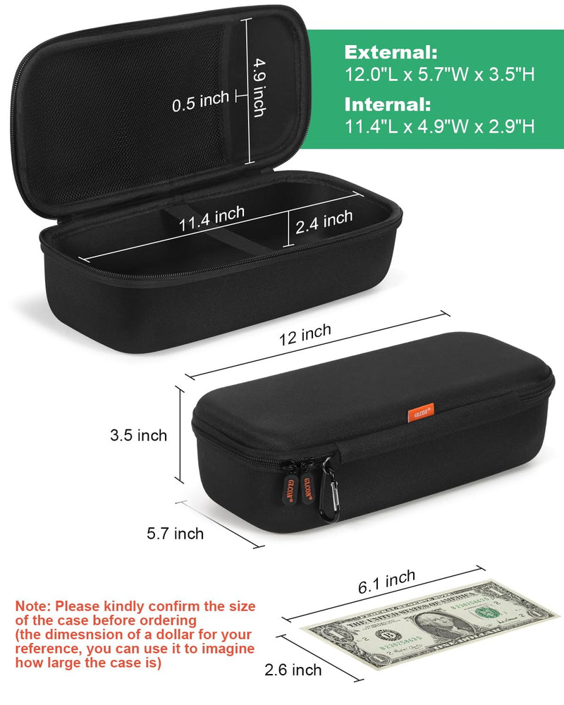 [Australia - AusPower] - Large Carrying Case for Stethoscopes, Medical Accessories, Doctors, Nurses - Black + Light-Pink 