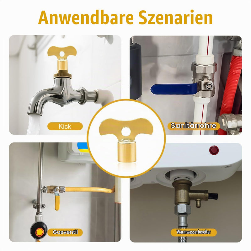 Tap Key Set of 4 - Square Key & Tap Wrench | Key for tap including socket wrench, external tap wrench - versatile tap tool