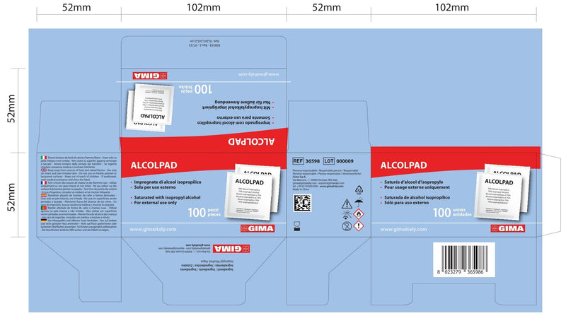 ALCOMED ALCOHOL PADS