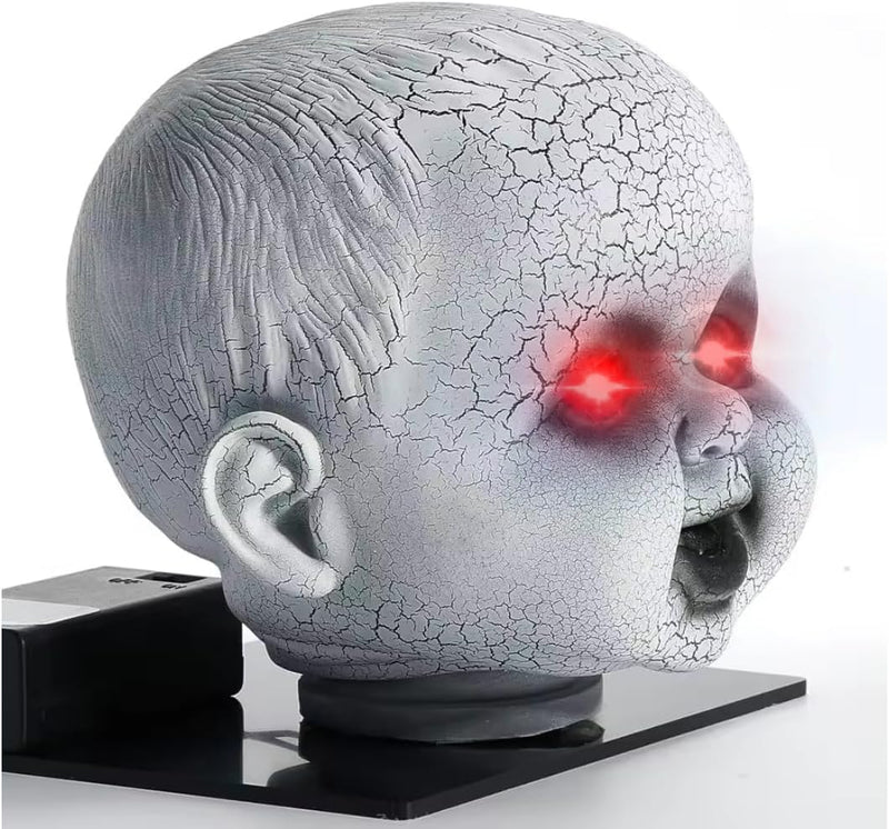 Creepy Doll Head Paranormal Ghost Spirit Communication Tool Equipment EMF Device Ghost Hunting Detection Equipment (red) red