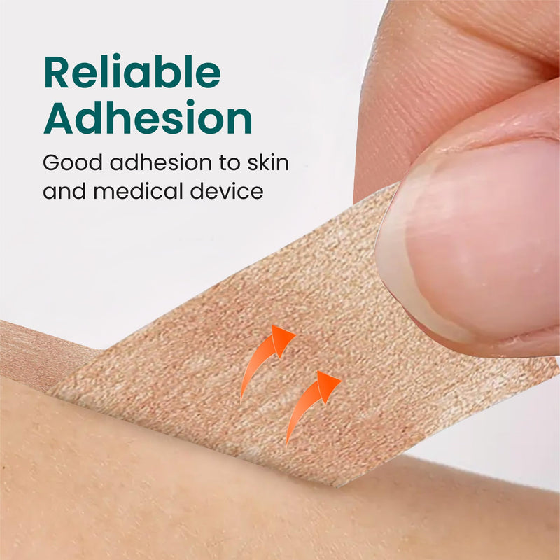 [Australia - AusPower] - Tan Paper Surgical Tape 1 inch (4 Rolls) | Microporous Micropore Tape | Skin Coloured Nose Tape |Medical Tape for Skin, Dressings & Rhinoplasty Recovery | First Aid Tape 