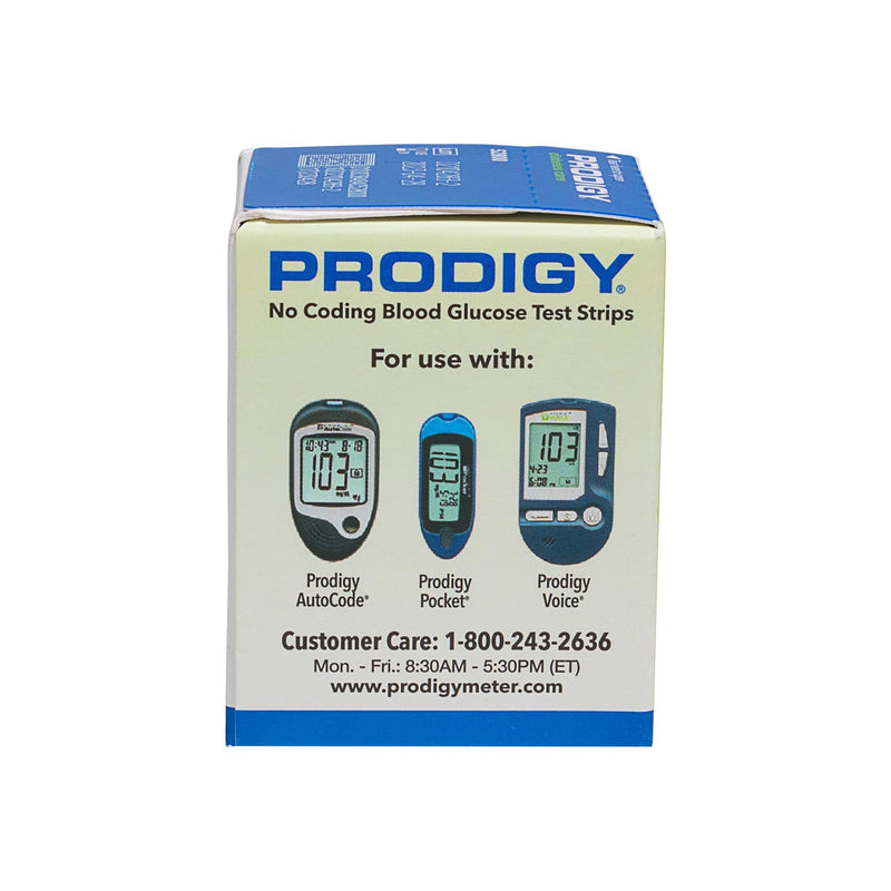 [Australia - AusPower] - Prodigy 52800 No Coding Blood Glucose Test Strips 