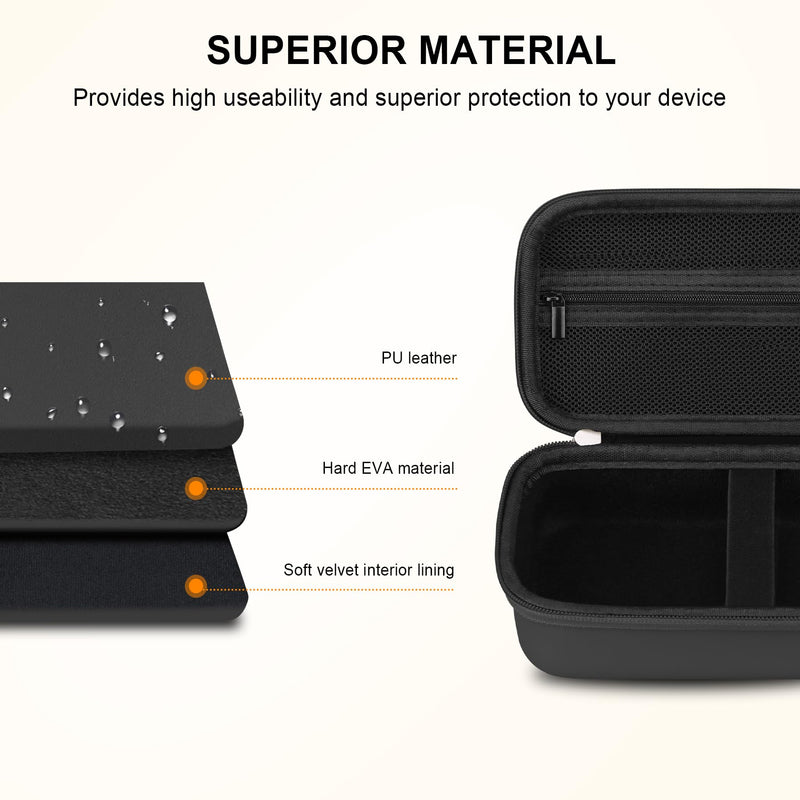 [Australia - AusPower] - Elonbo Carrying Case for Portable Handheld Inhaler Nebulizer Machine for Adults and Kids, Asthma Inhaler Travel Case, Handheld Mesh Atomizer Machine Holder, Inhaler Spacer Bag, Black 