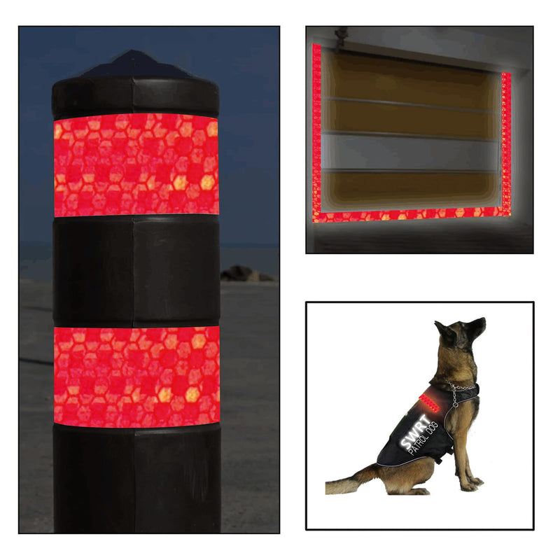 [Australia - AusPower] - Reflective Tape 2 Inch x 30 Feet DOT-C2 Shining Star Fade Resistant Red Reflective Tape Outdoor Waterproof Strong Adhesive Safety Warning Tape Reflector Conspicuity Tape for Trailer Trucks Bike 2IN x 30FT 
