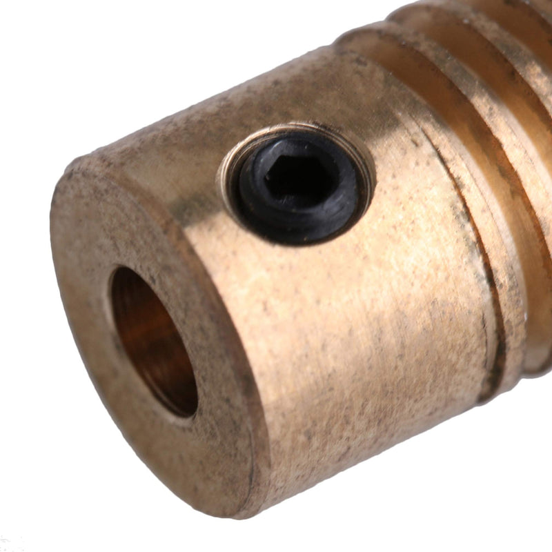 [Australia - AusPower] - CNBTR 0.5 Modulus Brass Reducer 20 T Wore Gear Wheel + 4mm Bore Gear Shaft 