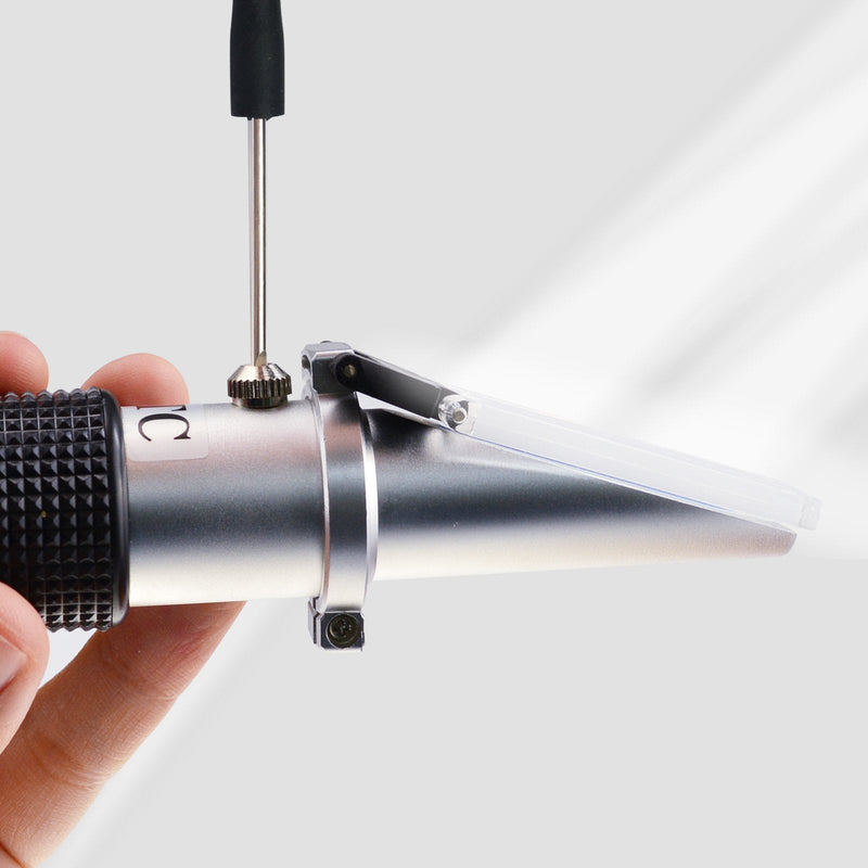 [Australia - AusPower] - 0-10% Brix Refractometer with ATC Low-Concentrated Sugar Solutions Accuracy 0.1% Synthetic Machining Coolants Maple Sap Cutting Liquid CNC Maple Syrup Makers Tea 