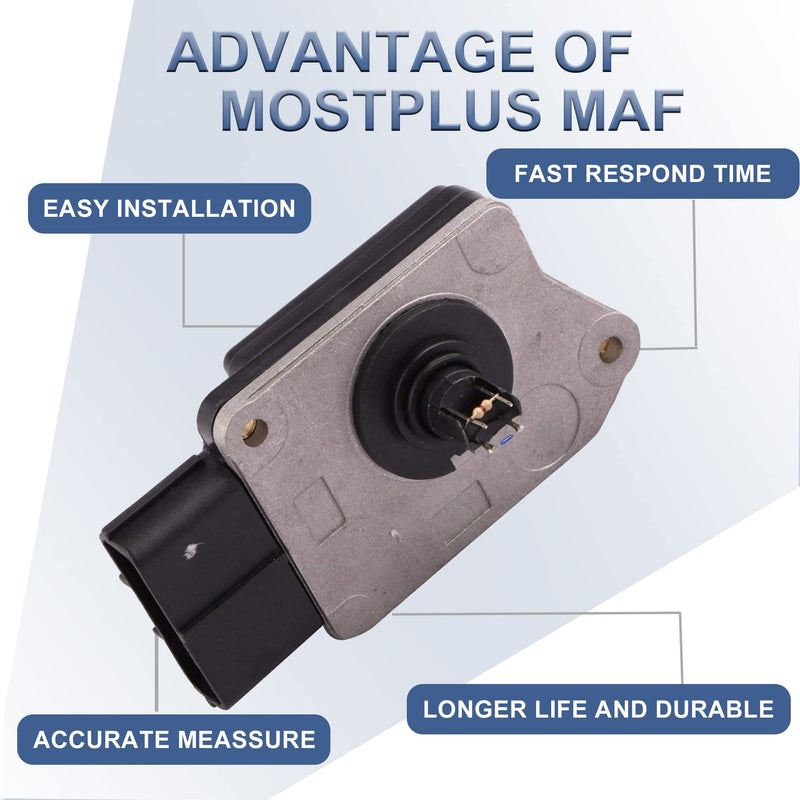MOSTPLUS Mass Air Flow Sensor MAF Compatible for Ford Mercury Mazda F67F12B579EA AF10117 917-841 MAS0214