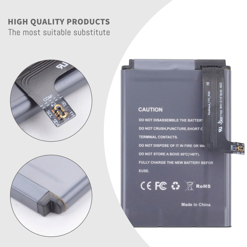 BT-000334 Battery for Zebra TC20 TC25 BT-000334 BT-000334-01 Barcode Scanner Industrial Mobile Data Terminal Battery Replacement 3.85V 2900MAH/11.17WH